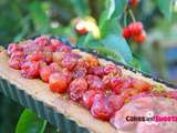 Tarte aux Cerises Crème Amande Pistache