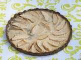 Tarte aux pommes sans gluten, sans oeuf et sans lactose, à la farine de noisette et huile d’olive (vegan)