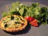 Tartelettes au brocoli et au roquefort