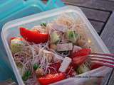 Bento du jour : nouilles chinoises aux légumes et au tofu {vegan}