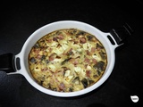 Clafoutis aubergine, jambon, feta