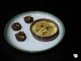 Crème brûlée aux lentilles, petits moelleux au chocolat et haricots rouges