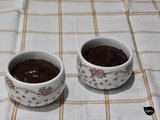 Flan kaki-chocolat