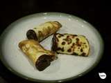 Makis crêpe-banane-chocolat