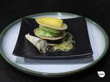 Millefeuille betterave-avocat, vinaigrette passion