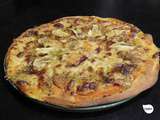 Pizza patate douce, reblochon, mozzarella