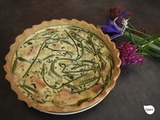 Tarte à la truite fumée et aux ornithogales