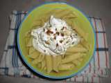 Penne ricotta chèvre basilic