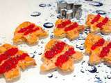 Toasts de mini sapins