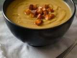 Veloute de courge butternut & lentilles corail aux epices