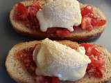 Bruschetta tomates-chèvre