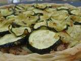 Tarte courgettes oignons ail et thon pour un soir