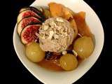 Glace aux figues et poêlée de fruits d'automne