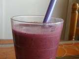 Smoothie myrtilles sirop d'érable