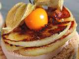 Mille-Feuilles Pain d'Epices, Foie Gras, Pomme & Physalis