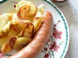 Saucisses de Montbéliard et pommes de terre sautées