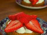 Tartelettes à la fraise, pâte sablés bretons et Chantilly mascarpone