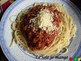 Spaghettis à la sauce bolognaise