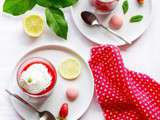 Soupe de fraise et fromage frais