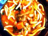 Udon au Curry japonais, Wakame et Carottes