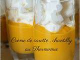 Verrine de crème de carotte chantilly au thermomix