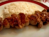 Brochettes de porc façon Thaï