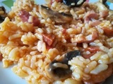 Cookéo : Risotto au chorizo et aux lardons