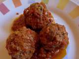 Polpette de boeuf-parmesan et sauce tomates-poivrons-basilic