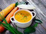 Soupe de carottes et gingembre