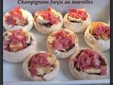 Champignons farçis au maroilles