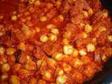 Pois chiches au chorizo et tomates