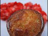 Muffins au miel et salsa de fraises