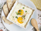 Oeufs cocotte gourmands, recette rapide, facile, spéciale brunch, cuisson au four... (Cathytutu)