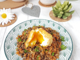 Salade de lentilles à la cannelle et œuf mollet de Cyril Lignac