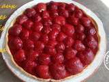 Tarte aux fraises au coulis de fraises