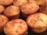 Muffins poires, cannelle, noix et miel - saveurs d'automnes