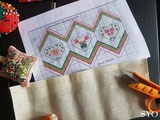 En préparation, tutoriel broderie et montage des fuseaux de Noël