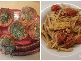 Merguez / Tomate à l'Actifry 2 en 1, Linguine / Tomates au micro-ondes