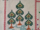 Nouvelle case a pour le Plaid en Fêtes : 3 Sapins Coeurs