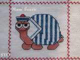 Plaid aux Tortues : Tortue Marinette