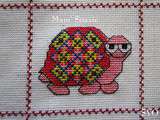 Plaid Tortue : Tortue Mosaïque façon Vitrail