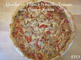 Quiche au thon, Oseille pourpre, tomate et Quatre Epices