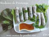 Rouleaux de Printemps avec restes de poulet