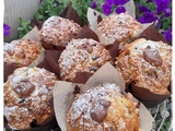 Maxi muffins de boulangerie à la vanille cœur chocolat