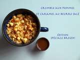 Crumble aux pommes et caramel au beurre salé