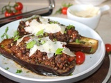 Aubergines farcies aux lentilles à l'Italienne