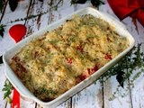 Crumble de tomates au quinoa