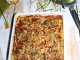 Gratin de courgettes au saumon