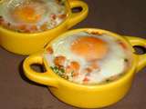 Oeufs cocotte en jardinière +idée menu à 2 sp