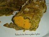 Rouleaux de chou farcis au jambon & potiron